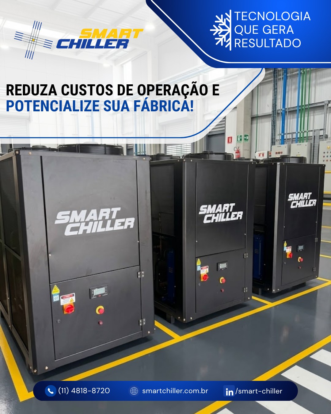 📉 REDUZA CUSTOS DE OPERAÇÃO E POTENCIALIZE SUA FÁBRICA!

Eficiência energética e estabilidade térmica são as chaves para cortar desperdícios e aumentar o rendimento da sua planta industrial.

Com a Smart Chiller, você garante:
⚡ Economia de energia: Equipamentos desenvolvidos para máxima eficiência.
🛡️ Proteção do maquinário: Estabilidade contínua que evita desgastes precoce.
📈 Mais produtividade: Performance garantida sem interrupções.
Transforme os custos da sua operação em rentabilidade!

📞 (11) 4818-8720 🌐 smartchiller.com.br

#SmartChiller #ChillerIndustrial #EficienciaEnergetica #ReducaoDeCustos #EngenhariaIndustrial