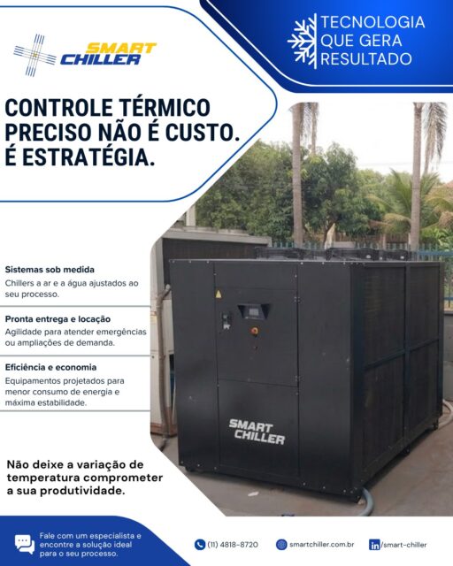 🎯 CONTROLE TÉRMICO PRECISO NÃO É CUSTO. É ESTRATÉGIA

Variando a temperatura e comprometa toda a sua produtividade. Invista em controle térmico de alta precisão e garanta máxima estabilidade operacional para o seu negócio!

📐 Sistemas sob medida: Chillers a ar e a água ajustados ao seu processo.
⚡ Pronta entrega e locação: Agilidade para emergências ou ampliações.
💡 Eficiência e economia: Menor consumo de energia e alta performance.

Fale com nossos especialistas e encontre a solução ideal: 
📞 (11) 4818-8720 🌐 smartchiller.com.br

#SmartChiller #ChillerIndustrial #ControleTermico #EngenhariaIndustrial #EficienciaEnergetica