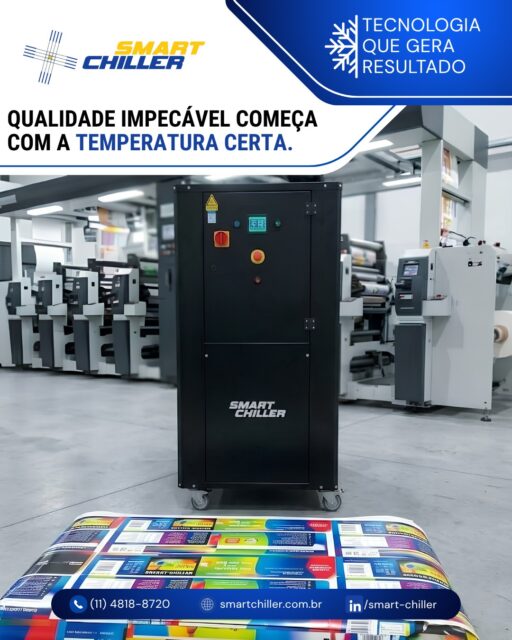 Cores vibrantes, registro perfeito e zero distorção na flexografia exigem um controle térmico rigoroso.

Com os chillers da Smart Chiller, sua linha de produção ganha a estabilidade necessária para entregar o melhor resultado ao cliente final. 🚀

#flexografia #grafica #qualidadedeimpressao #chiller #smartchiller
